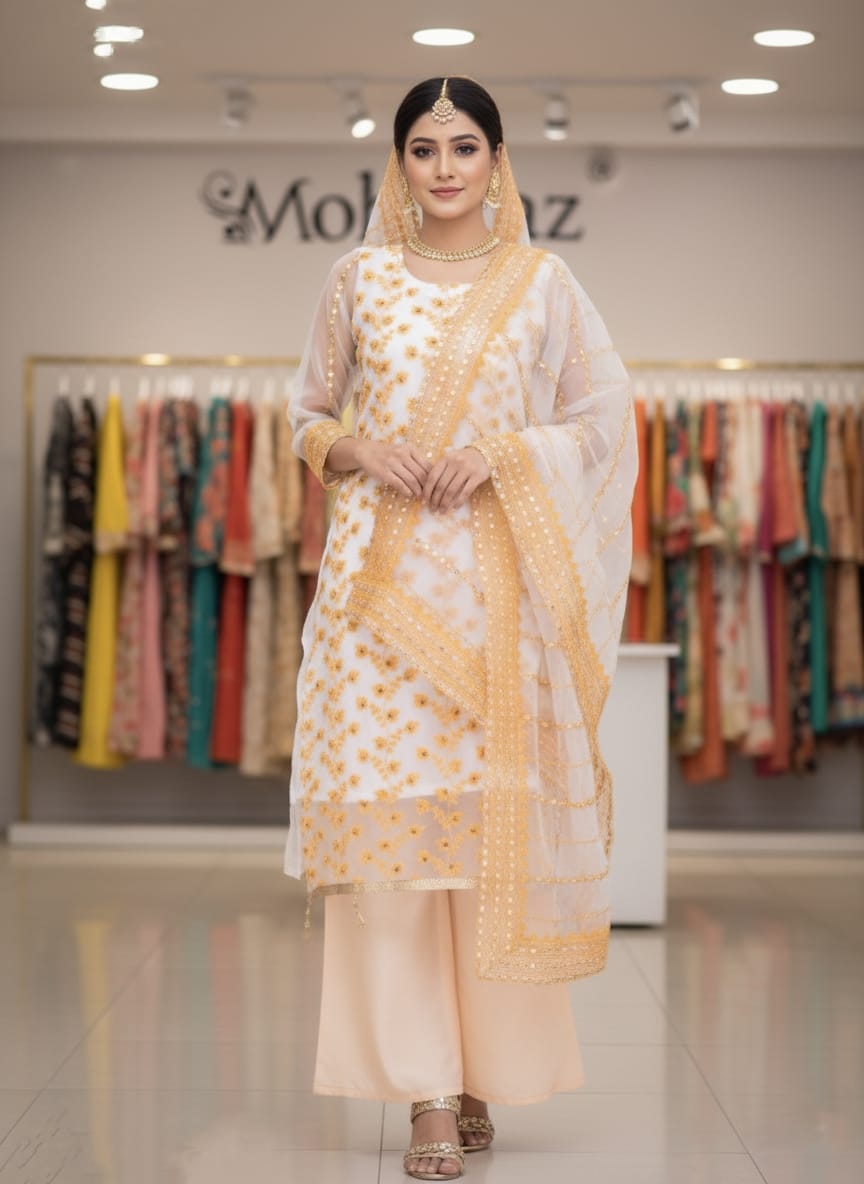 Organza Three Piece